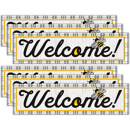 The Hive Welcome Horizontal Banner, 45" x 12", Pack of 6