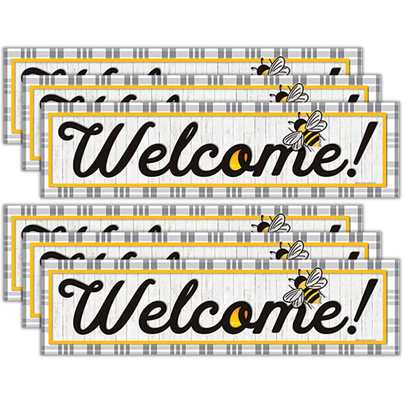 The Hive Welcome Horizontal Banner, 45" x 12", Pack of 6