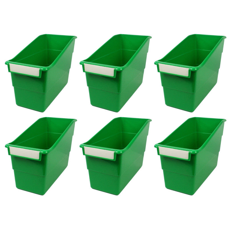 Tattle&reg; Shelf File, Green, Pack of 6