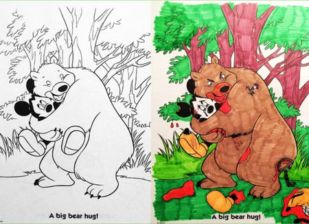 Children's Coloring Books, KikiKoki, 11"X8.25" 96 Sheets