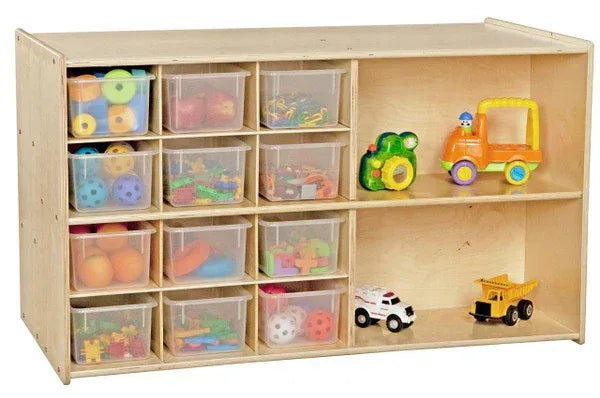 Contender Double Storage with (12) Translucent Trays - Assembled