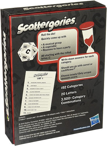 Scattergories Board Game A7472