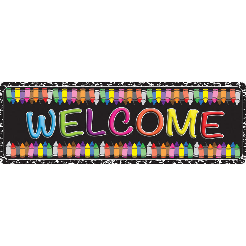 The Original Fun Mat&trade;, Mat Runner, 15.5" x 47", Welcome Crayons