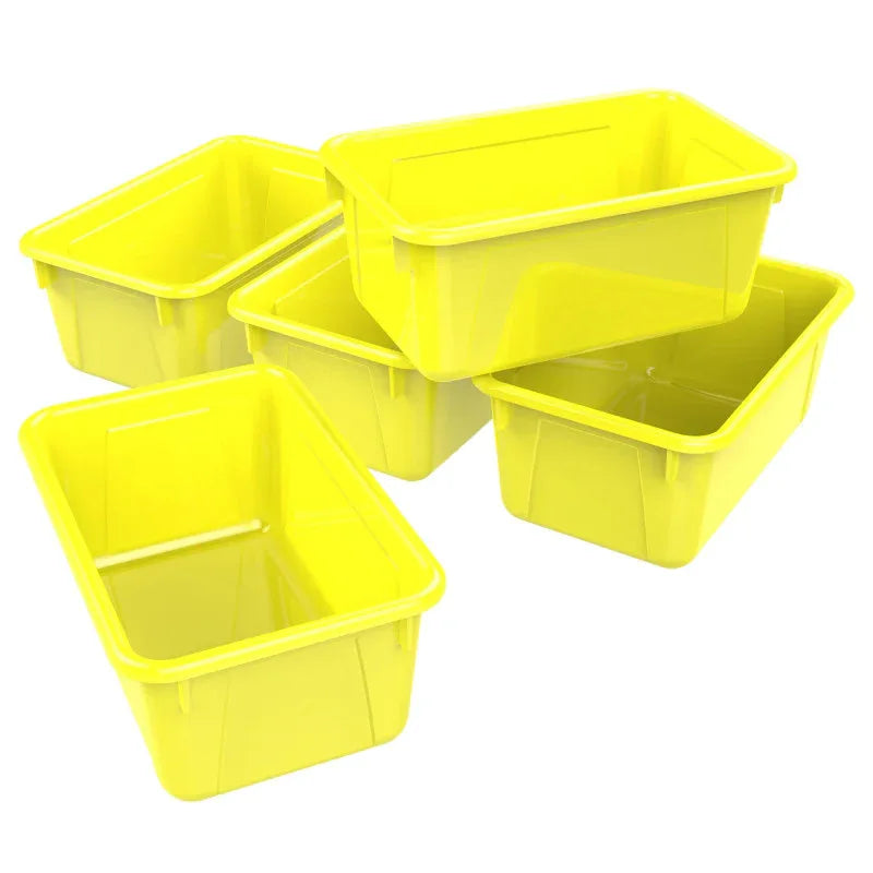 Small Cubby Bin, Yellow, Pack of 5