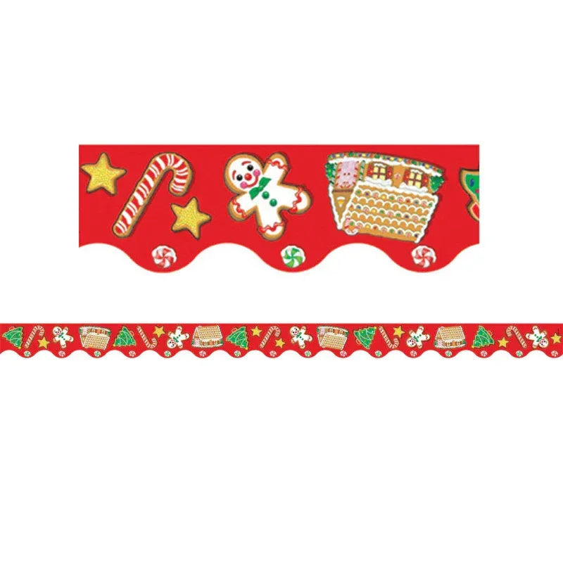 Christmas Scalloped Border Trim, 35 Feet