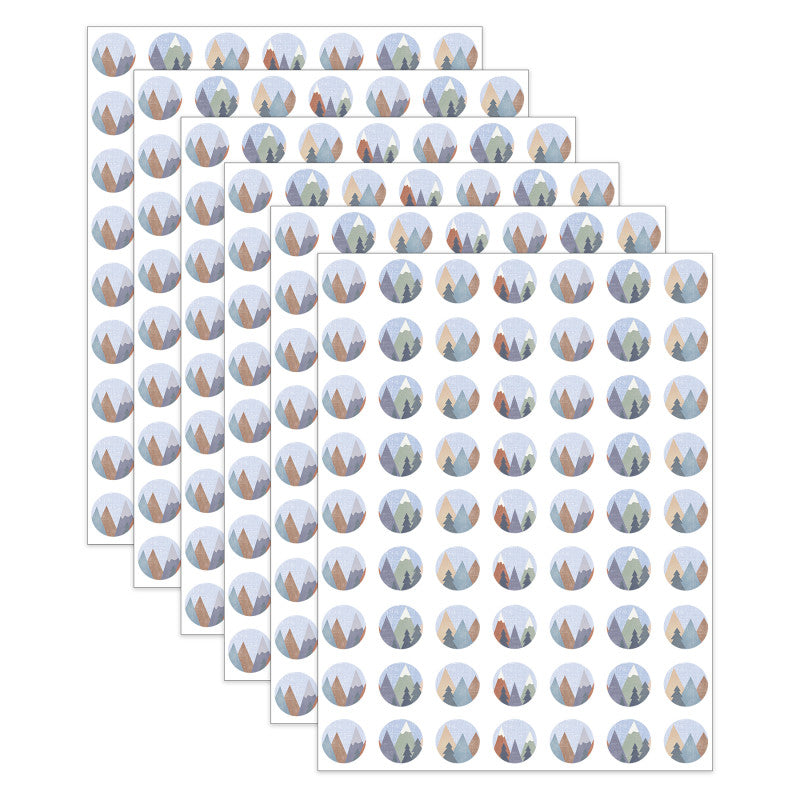 Moving Mountains Mini Stickers, 378 Per Pack, 6 Packs