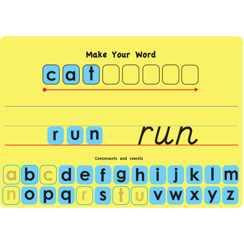 Touch-Stik&trade; Phonics Tiles & Mat, Make Your Word Set, 104 Tiles