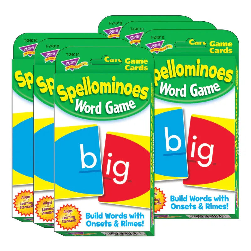 Spellominoes&reg; Challenge Cards&reg;, 6 Sets