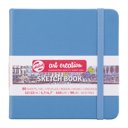 Sketchbook, 80 Sheets, 90lbs, Lake Blue Cover, 4.7" x 4.7" c3d69823e40a2db9640b348b134845935756d15a