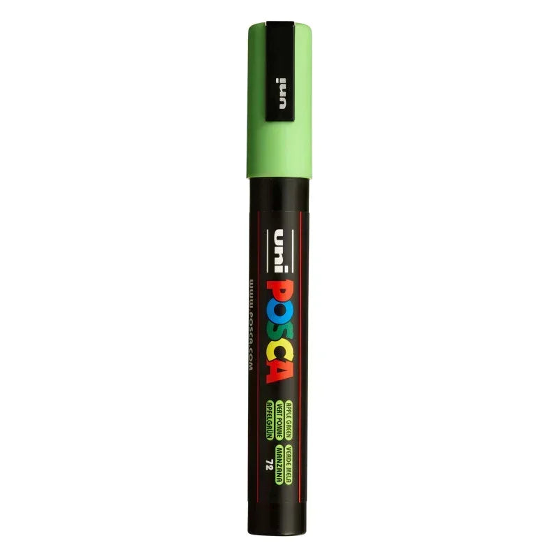 uni® POSCA PC-5M Water-Based Paint Markers, Reversible Medium Tip (1.8-2.5mm), Apple Green
