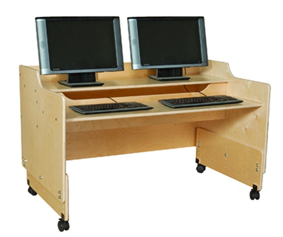 Classroom Children's, Mobile Computer Desk, 48"W Ready to assemble
