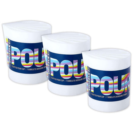 Drizzle Divided 7-Slot Pour Cup, Pack of 3