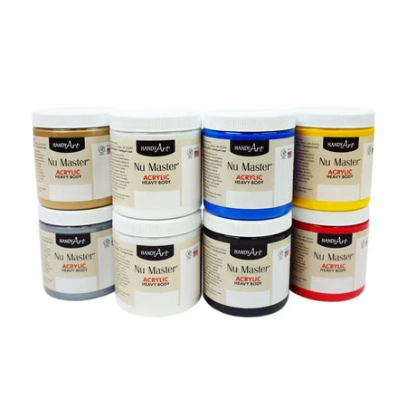 Nu Master Heavy Body Acrylic 8 - 8oz, Mixing Effects Set