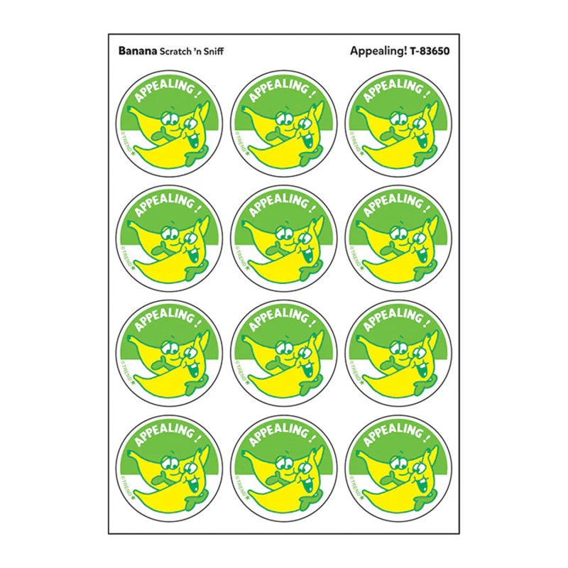 Appealing!/ Banana Scent Stickers, 24 ct.