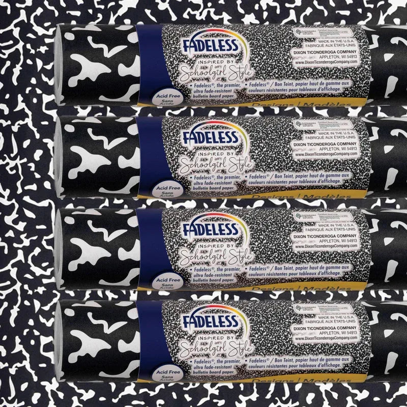 Schoolgirl Style Bulletin Board Paper, 48" x 12', Senior Year, 4 Rolls