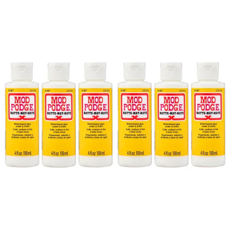 Decoupage Glue, Matte 4oz., Pack of 6