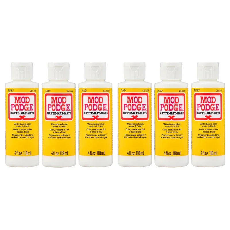 Decoupage Glue, Matte 4oz., Pack of 6
