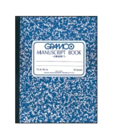 Grade 1 Manuscript Book - Sewn 10" x 8", 50 Sheets