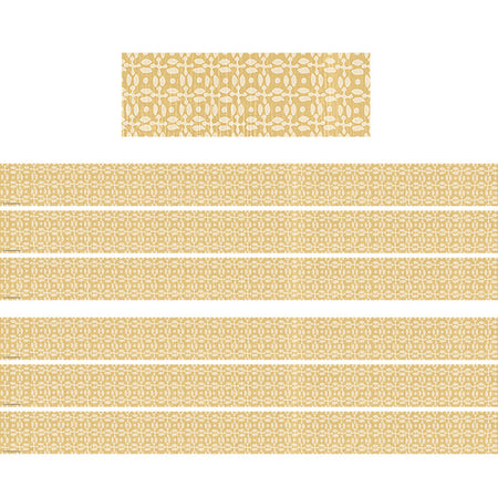 Classroom Cottage Buttercup Straight Border Trim, 35 Feet Per Pack, 6 Packs