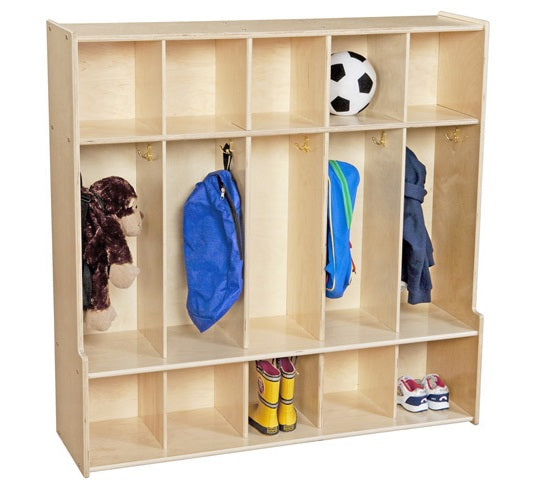 Wood Designs, Classroom 5 Section Seat Locker 47"W RTA