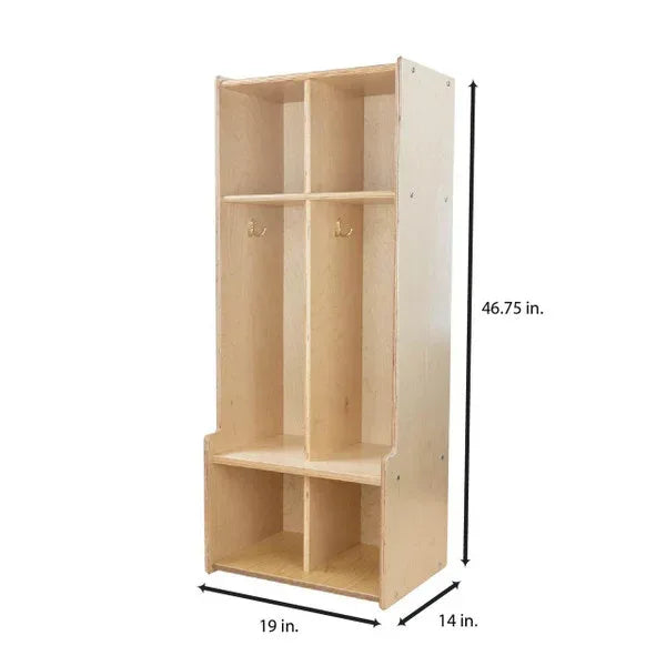 Contender 2 Section Seat Locker - Assembled