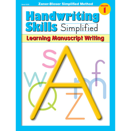 Handwriting Skills Simplified Book: Learning Manuscript Writing