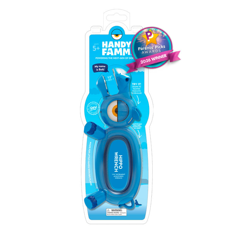 Bolt the Hippoâ¢ Kids Blue Adjustable Wrench â STEM Learning Tool for Kids, Beginner DIY Tool