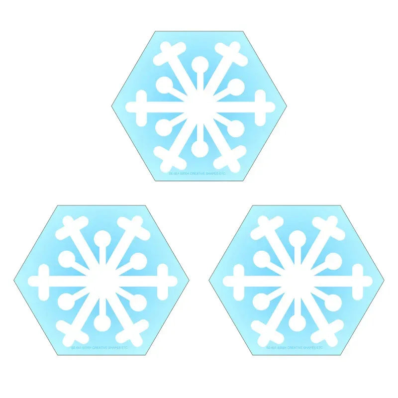 Creative Shapes Notepad, Snowflake, Mini, Pack of 3