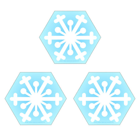 Creative Shapes Notepad, Snowflake, Mini, Pack of 3