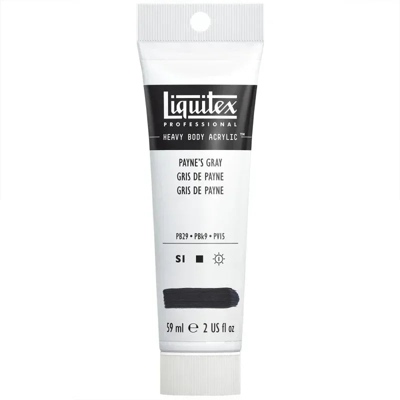 Professional Heavy Body Acrylic Paint, 59 mL Tube, Payne’s Gray