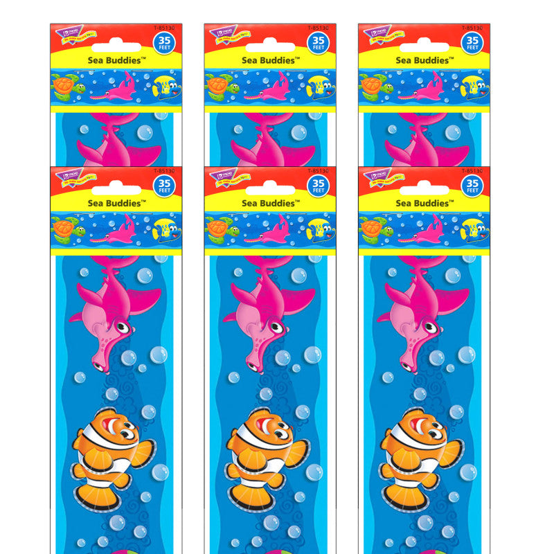 Sea Buddies&trade; Bolder Borders&reg;, 35.75' Per Pack, 6 Packs