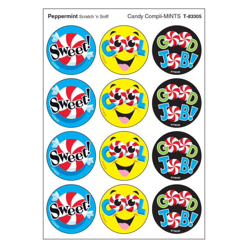 Candy Compli-MINTS/Peppermint Stinky Stickers&reg;, 48 Count