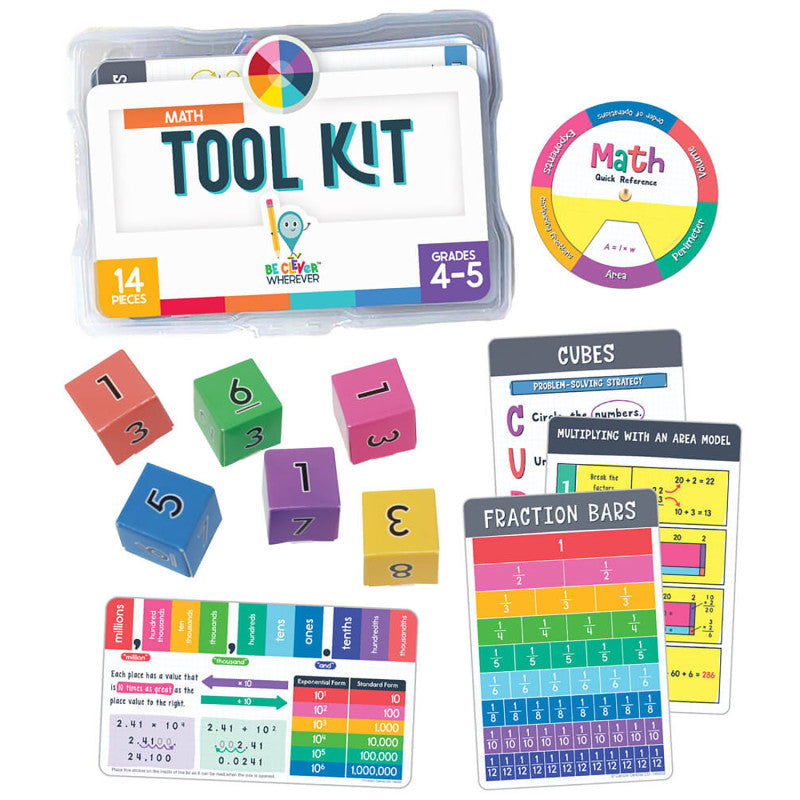 Be Clever Wherever Math Tool Kit Manipulative, Grade 4-5