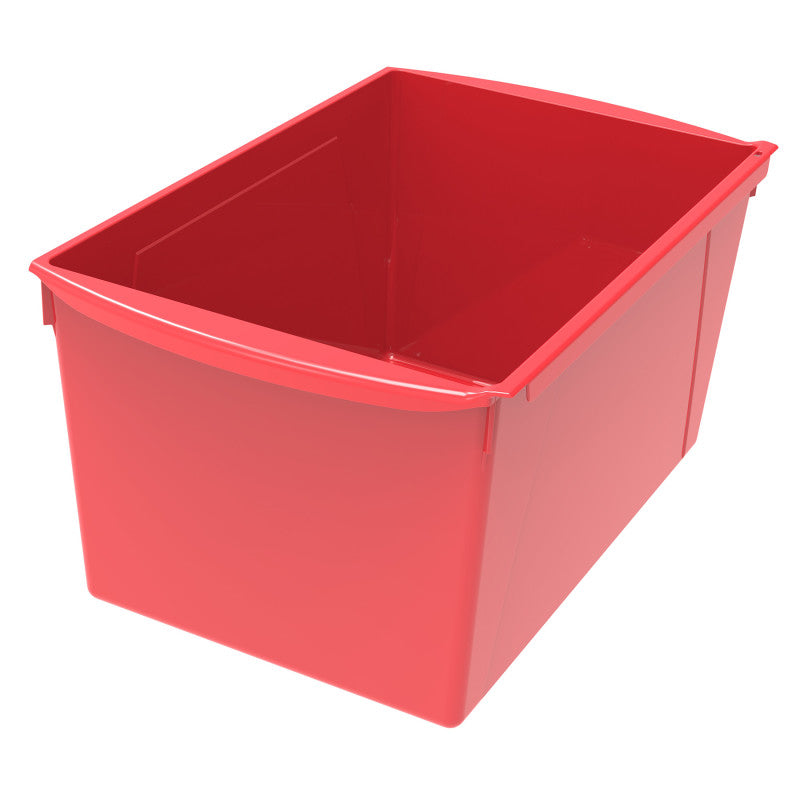 Wide Book Bin, 14.5" x 9.2" x 7", Red, Classroom Storage Organizer