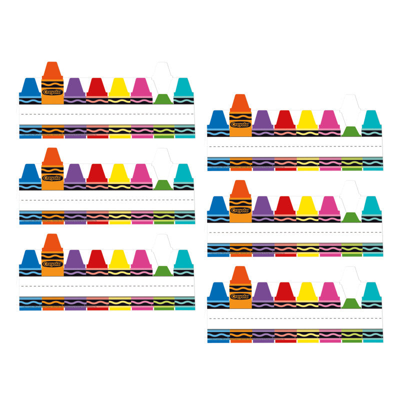 Crayola&reg; Tented Name Plate, 9-5/8" x 6-1/2", 36 Per Pack, 6 Packs