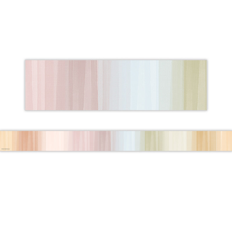 Cool Tones Straight Border Trim, 35 Feet