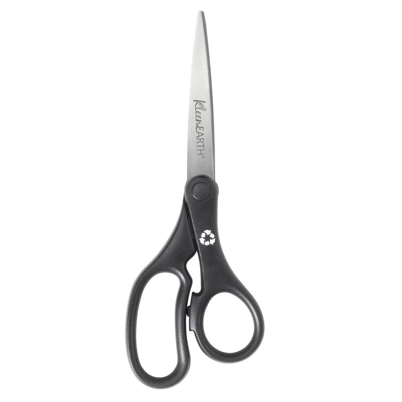 KleenEarth&reg; Basic 8" Scissors, Straight, Black