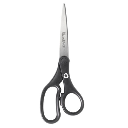 KleenEarth&reg; Basic 8" Scissors, Straight, Black