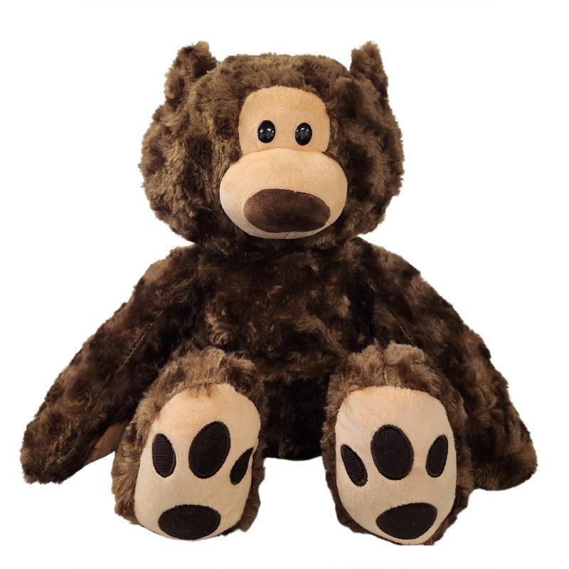 Dark Brown Bear Weighted Plush Animal