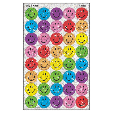 Silly Smiles superSpots&reg; Stickers-Sparkle, 160 ct