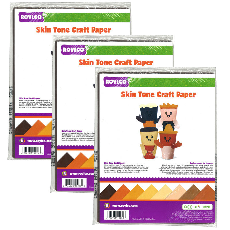 Skintone Design Papers&trade;, 48 Sheets Per Pack, 3 Packs