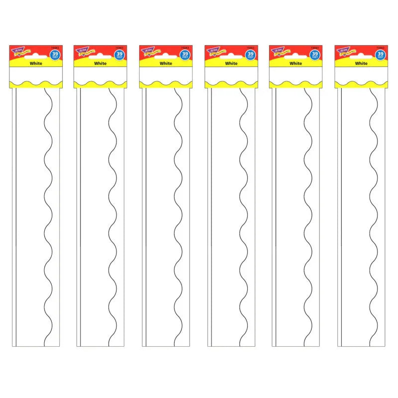 White Terrific Trimmers&reg;, 39 Feet Per Pack, 6 Packs