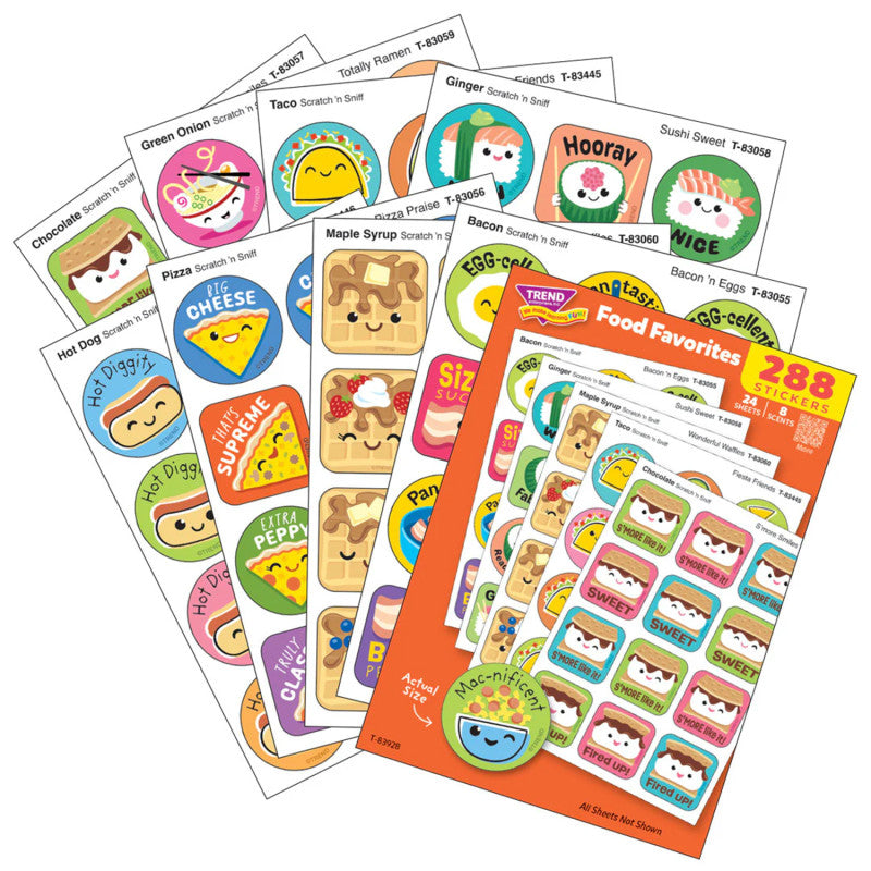 Food Favorites Scratch 'n Sniff Stinky Stickers&reg; Variety Pack, Pack of 288