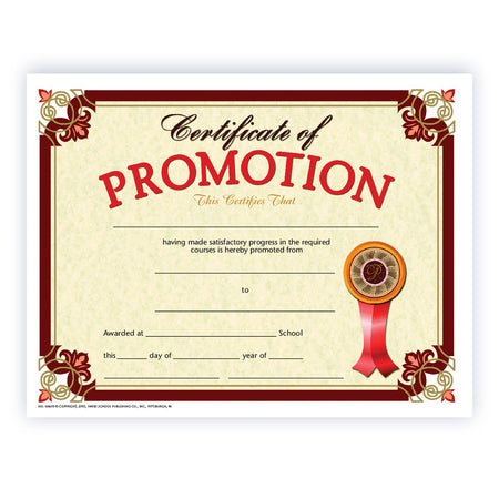 Certificate of Promotion, Pack of 30, 8.5" x 11"