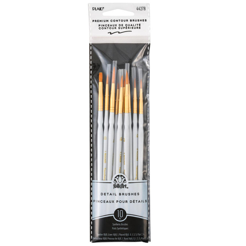 Detail Round Brush Set, 10-Piece Set