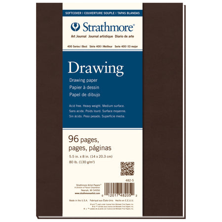 400 Series Art Journal Drawing Paper, Soft Cover Binding, 48 Sheet, 5.5x8 inch, 1 Count