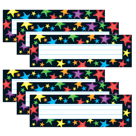 Gel Stars Desk Toppers&reg; Name Plates, 36 Per Pack, 6 Packs