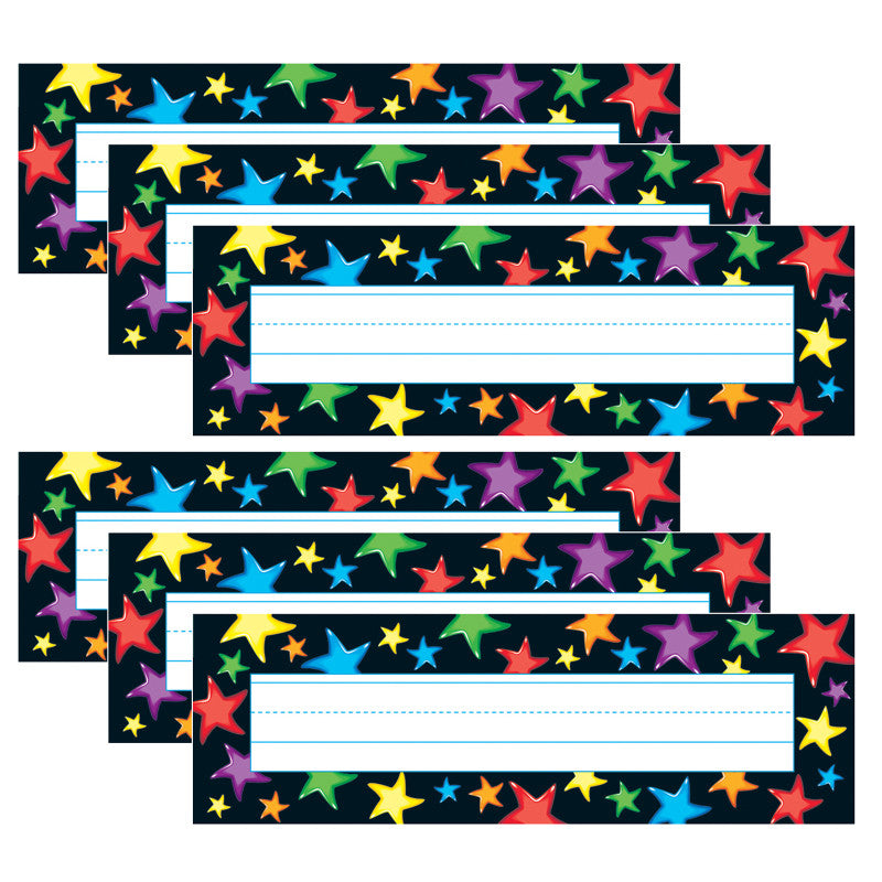 Gel Stars Desk Toppers&reg; Name Plates, 36 Per Pack, 6 Packs