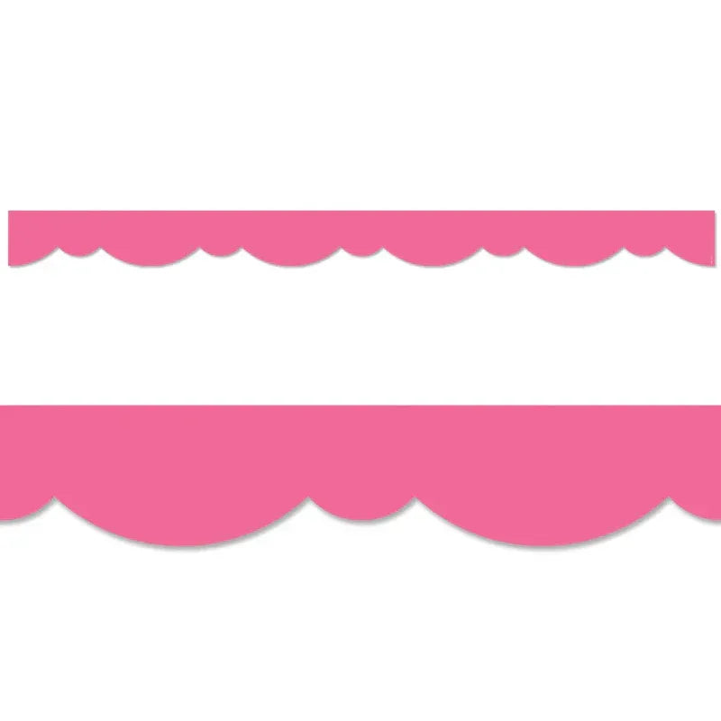 Core Decor Pink Stylish Scallops EZ Border&trade;, 48 Feet