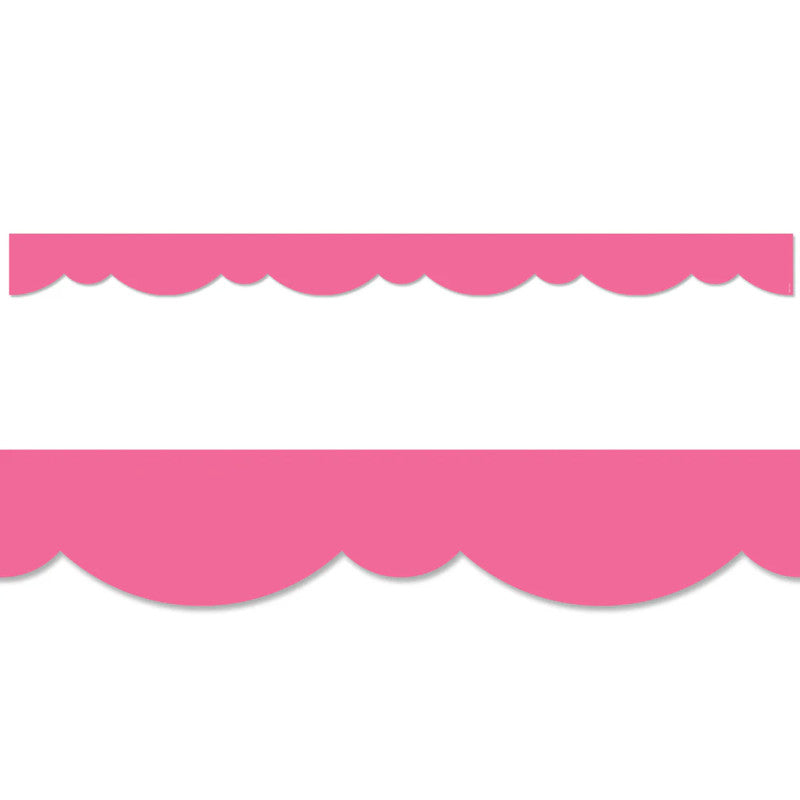 Core Decor Pink Stylish Scallops EZ Border&trade;, 48 Feet
